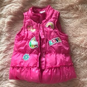 Girls pink vest!